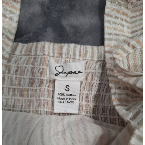 NWT Japna Striped Ruffled Sleeveless Top/Sz. S - Picture 7 of 7